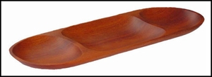 Wood Compartment Tray - 20"