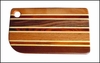 Wood Cutting Board w/Stripes - 14" x 8" Wood Cutting Board w/Stripes - 14" x 8"