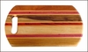 Wood Cutting Board w/Stripes - 14" x 8" Wood Cutting Board w/Stripes - 14" x 8"