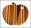 Wood Cutting Board w/Stripes - Apple Wood Cutting Board w/Stripes - Apple