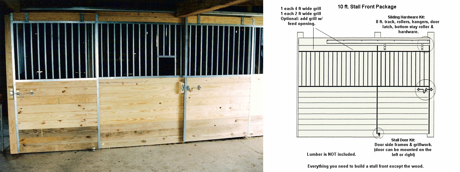 HotDipped Galvanized Horse Stall Kits