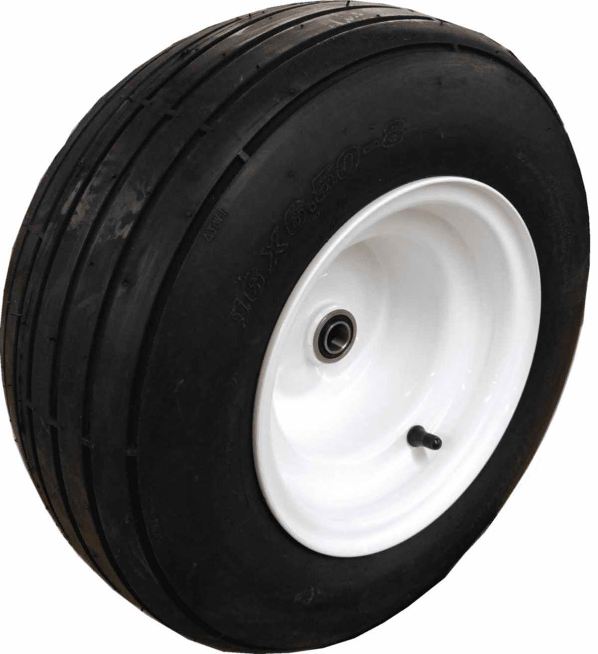 Wheel Tire Assembly 16" Ribbed Lawn and Garden Trailers