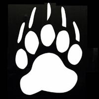 Bear Paw Vinyl Window Decal / Stickers Free Shipping 
