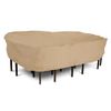 Classic Terrazzo Patio Table And Chairs Cover - Large Rectangular-Oval 106.5"L 82"W