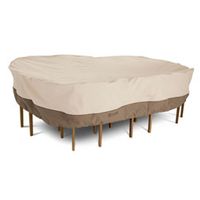 Classic Veranda Patio Table And Chairs Cover - Medium Rectangular-Oval Set 88"L x 58"W