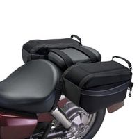 Motorcycle Saddle Bags - Black