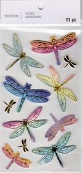 Dragonflies, 3D scrapbook stickers 4x7" (Recollections)