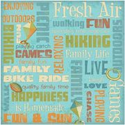 Fresh Air Collage, scrapbook paper (Karen Foster)
