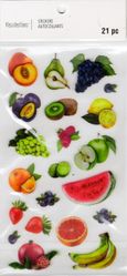 Fruits, 3D scrapbook stickers 4x7" (Recollections)