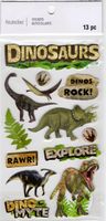 Dinosaurs, 3D scrapbook stickers 4x7" (Recollections)