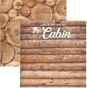 Life is Better at the Cabin, double-sided scrapbook paper (Scrapbook Customs)