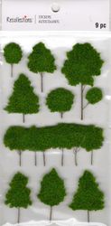 Trees, 3D scrapbook stickers 4x7" (Recollections)