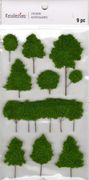 Trees, 3D scrapbook stickers 4x7" (Recollections)