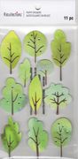 Trees, Modern, 3D scrapbook stickers 4x7" (Recollections)