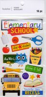 Elementary School, 3D scrapbook stickers 4x7" (Recollections)