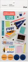 College Life, 3D scrapbook stickers 4x7" (Recollections)