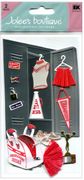 Cheerleader Locker & Accessories, sports scrapbook stickers (Jolee's Boutique)
