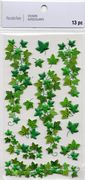 Shiny Green Leaves, 3D scrapbook stickers 4x7" (Recollections)  