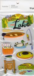 Life at the Lake, 3D scrapbook stickers 4x7" (Recollections)  