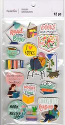 Read More Books, 3D scrapbook stickers 4x7" (Recollections)  