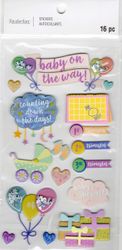 Baby on the Way, 3D scrapbook stickers 4x7" (Recollections)  