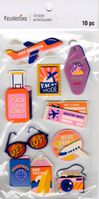 Pack Your Bags, Travel, 3D scrapbook stickers 4x7" (Recollections)  