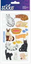 Cat Craze, animal scrapbook stickers (Sticko)