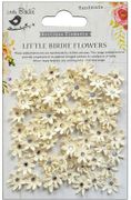 Micro Jeweled Florettes Paper Flowers, Moon Light, 60/Pkg, scrapbook stickers (Little Birdie)<br><font color=red>25% off</font>