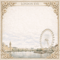 London Eye, England, scrapbook paper (Scrapbook Customs) 