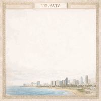 Israel, Tel Aviv, scrapbook paper (Scrapbook Customs) 