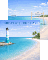 Bahamas, Great Stirrup Cay, Cruise Port, DS scrapbook paper (Scrapbook Customs)