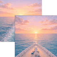 Sunset Cruise, DS scrapbook paper (Scrapbook Customs)