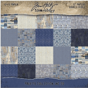 Idea-ology, Palette Collection - Indigo, double-sided cardstock 12/Pkg (Tim Holtz)