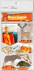 Bryce Canyon, Utah, 3D scrapbook stickers 4x7" (Recollections)