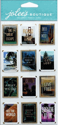 Travel Photo Posters, 3-D LE GRANDE scrapbook stickers (Jolee's Boutique)<br><font color=red>50% off</font>  