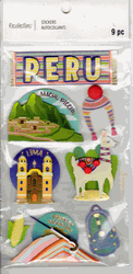 Peru, 3D scrapbook stickers 4x7" (Recollections)