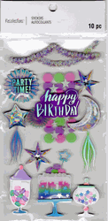Happy Birthday, 3D scrapbook stickers 4x7" (Recollections)