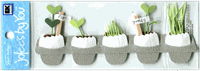 Spring Seedlings, 3D scrapbook embellishment (Jolee's by You)