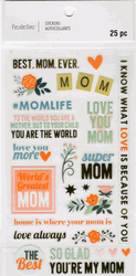 Best Mom Ever, scrapbook stickers 4x7" (Recollections)