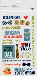 Best Dad Ever, scrapbook stickers 4x7" (Recollections)