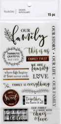 Our Family, scrapbook stickers 4x7" (Recollections)