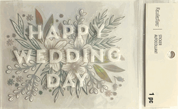 Happy Wedding Day, scrapbook stickers, 4x5" - Recollections #665710
