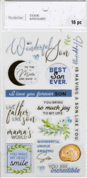 Best Son Ever, scrapbook stickers 4x7" (Recollections)