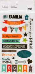 Mi Familia, family, scrapbook stickers 4x7" (Recollections)