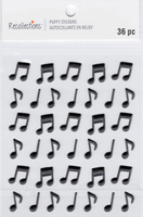 Music Notes, 3D scrapbook stickers 4x7" (Recollections)