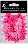 Sparkle Florettes Paper Flowers, Precious Pink, 30/Pkg, scrapbook stickers (Little Birdie)<br><font color=red>25% off</font>