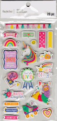 Beautiful Daughter, 3D scrapbook stickers 4x7" (Recollections)
