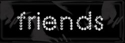 Rhinestone Word Stickers, friends, scrapbook (Me & My Big Ideas)<br><font color=red>50% off</font>