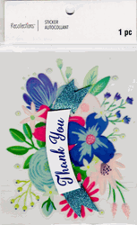 Thank You, 3D scrapbook stickers 4x7" (Recollections)