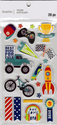Best Brother, 3D scrapbook stickers 4x7" (Recollections)